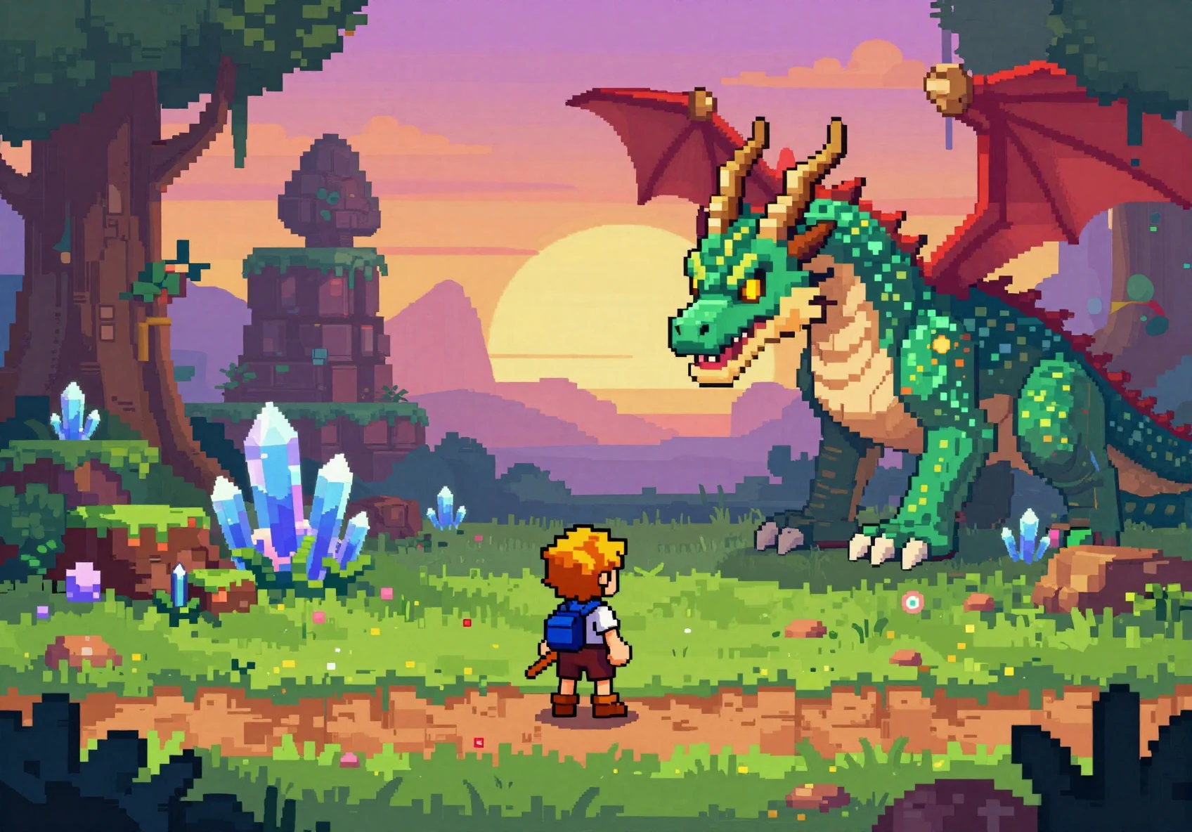 Aetherfall Chronicles fantasy adventure scene